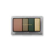 Victoria Beckham Beauty Eye Wardrobe Refill in Olive – sustainable eyeshadow refill featuring four luxe shades in warm brown, metallic bronze, deep green, and shimmering gold.