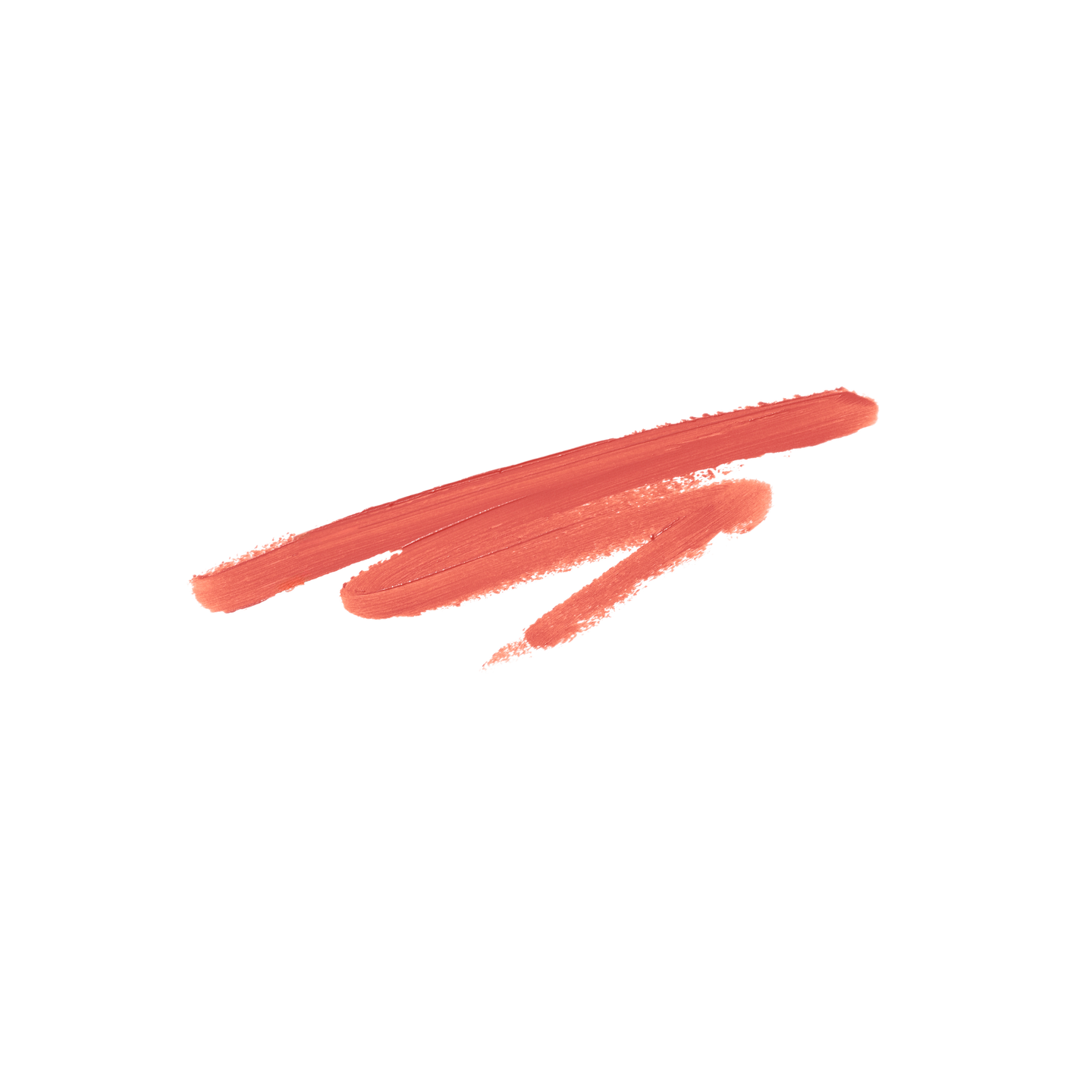 Brushstroke swatch of Blush Stylus Fresco — Victoria Beckham Beauty's creamy blush stick in bright coral peach.