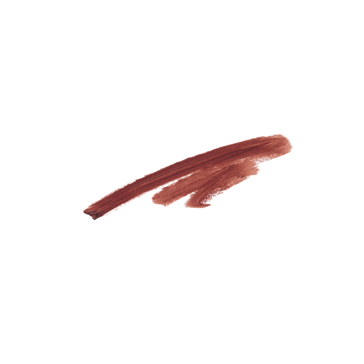 Brushstroke swatch of Blush Stylus Sienna — Victoria Beckham Beauty's creamy blush stick in warm reddish brown.