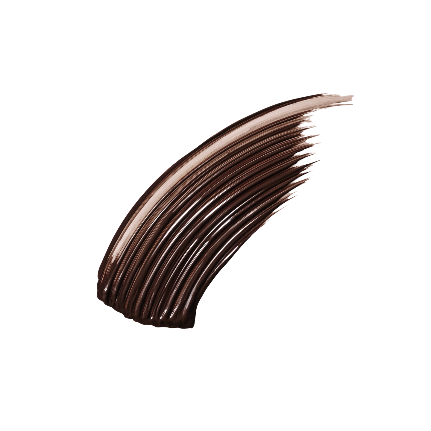 Cocoa-brown brushstroke swatch of Vast Lash Cocoa — Victoria Beckham Beauty's buildable lash-defining mascara.
