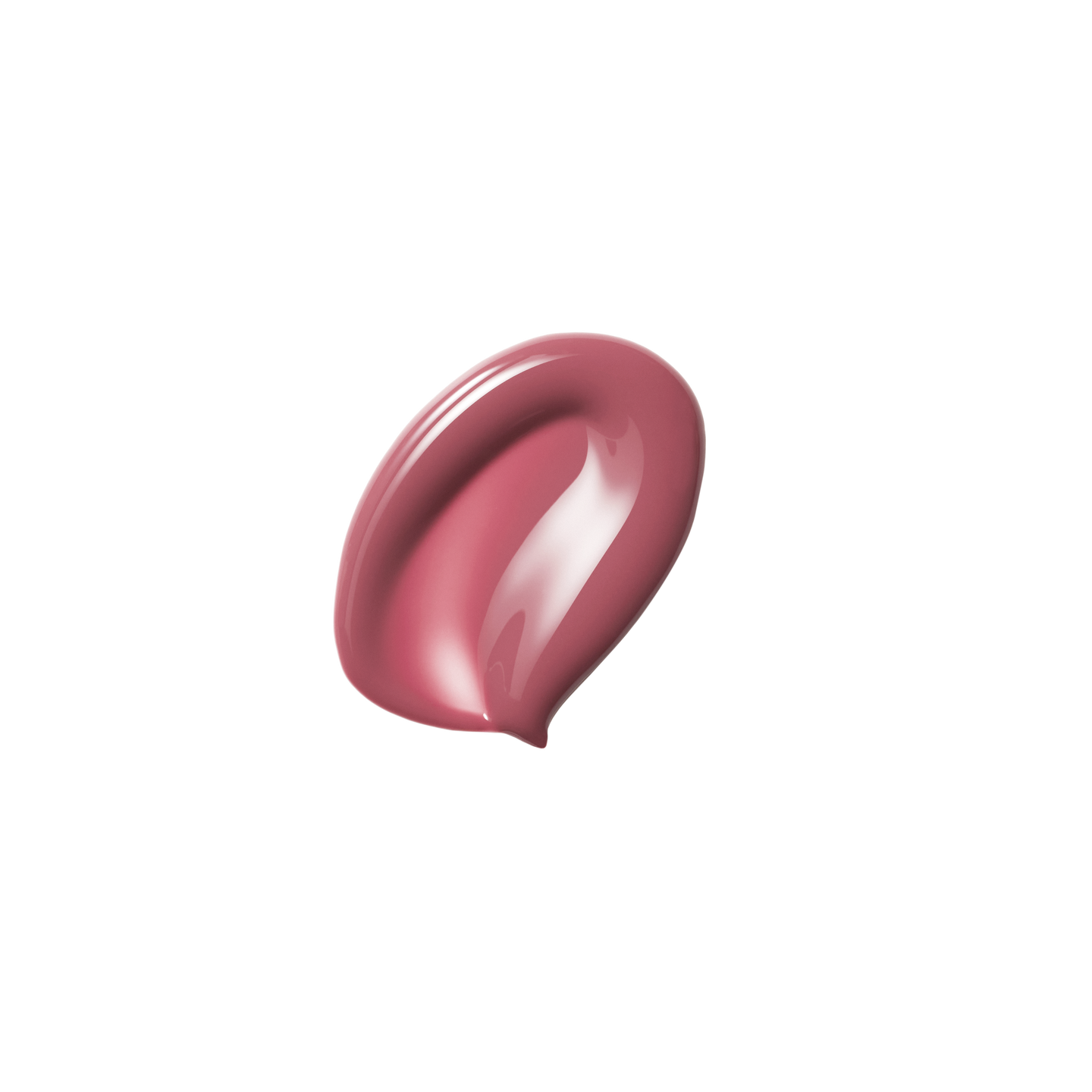 Glossy swatch of Posh Gloss Fizz — Victoria Beckham Beauty's mauve berry lip gloss with high-shine mirror finish.