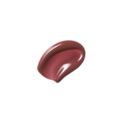 Glossy swatch of Posh Gloss Aperitivo — Victoria Beckham Beauty's rosewood-plum lip gloss with high-shine mirror finish.